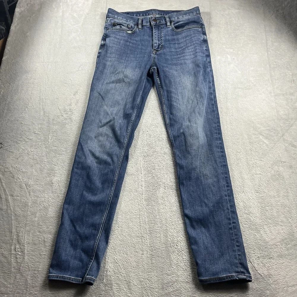 Banana Republic Travelers Jeans Navy Blue Denim Mens 31x30* Pants‎ Slim Fit